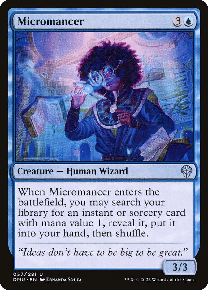 MtG Foundations Uncommon Micromancer #158