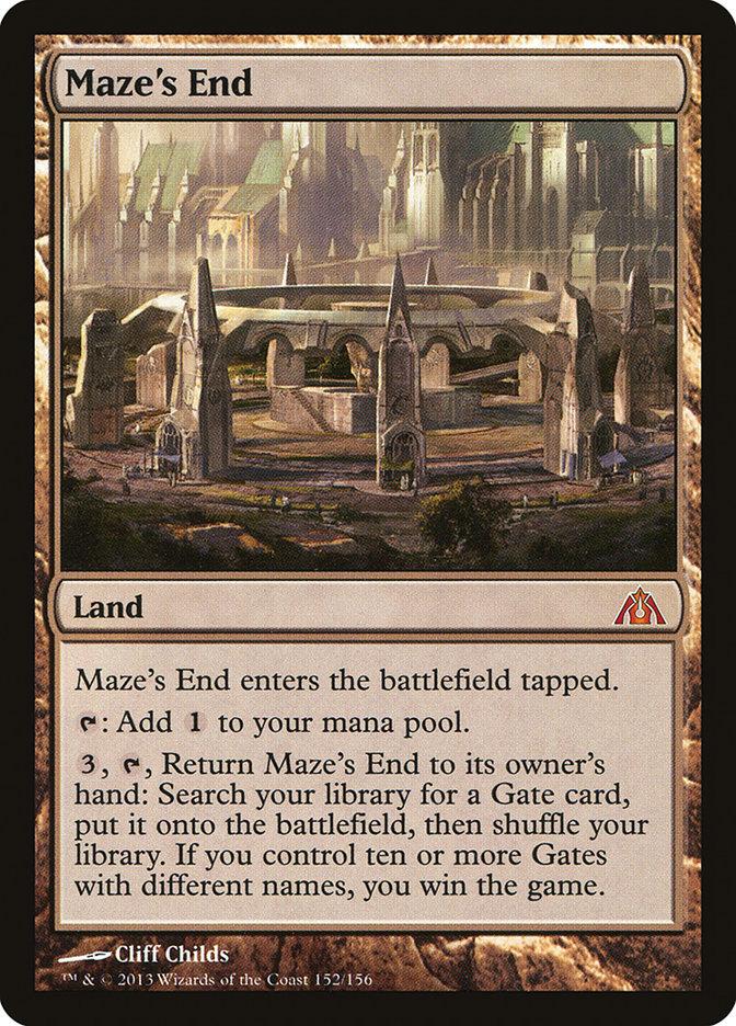 mtg maze's end commander deck Maze's End [Dragon's Maze] Heavily Played