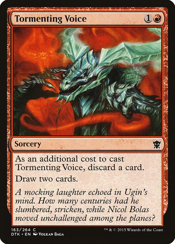 mtg as an additional cost discard a card Tormenting Voice [Zendikar Rising] Mint / near mint condition trading card mtg discard x cards Rules