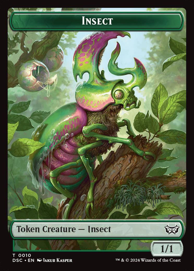Insect Token // Manifest Token | Duskmourn: House of Horror Commander ...