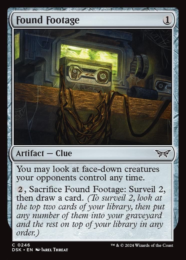 duskmourn mtg card kingdom MtG Duskmourn: House of Horror Common Found Footage #246