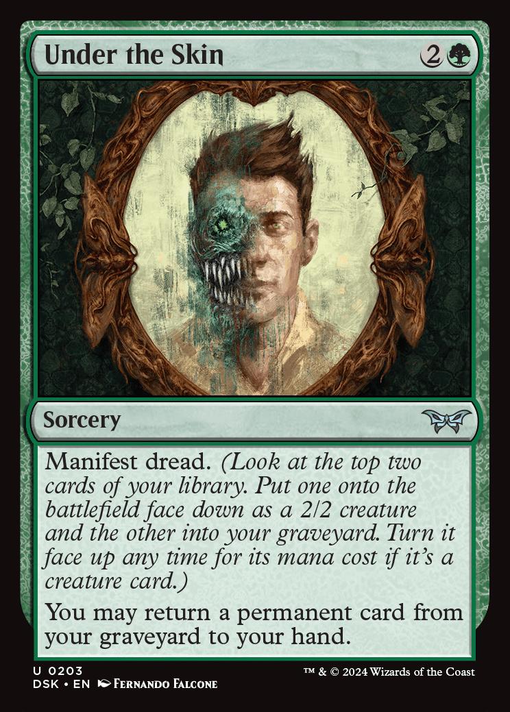 mtg duskmourn card kingdom Under the Skin (DSK-203)