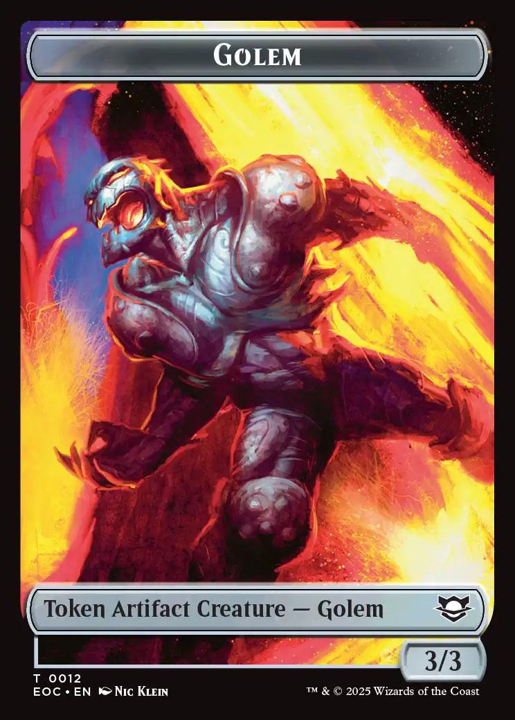 mtg golem commander deck Brenard, Ginger Sculptor FOOD TOKENS Magic Custom you may cast your commander from the command zone without paying its mana cost. Golem token (#12) (3/3)