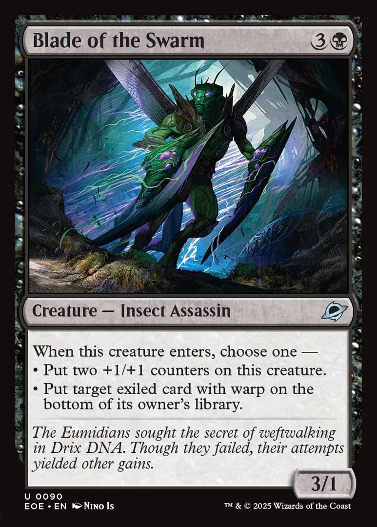 best cards from a swarm deck mtg Commander Masters Blade of the Swarm |