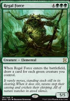 MtG Trading Card Game Eternal Masters Rare Regal Force #181