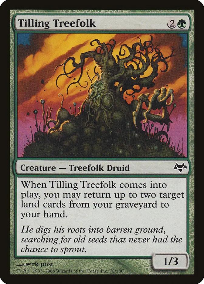 treefolk cards mtg Wormwood Trample Abominable Treefolks power and toughness are each equal to the number of snow permanents you control Magic: The Gathering Mirrorwood Treefolk