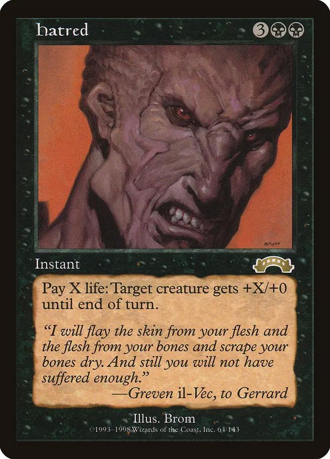 cards like hatred mtg Custom Proxy Proxies Mint / near mint condition trading card Are there any other cards