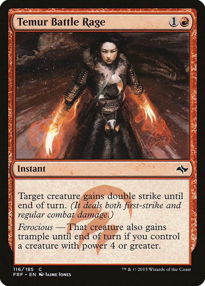 temur cards mtg Magic The Gathering - Ascendancy (207/269) Rare Artist Temur Battlecrier, Tarkir: Dragonstorm (TDM)