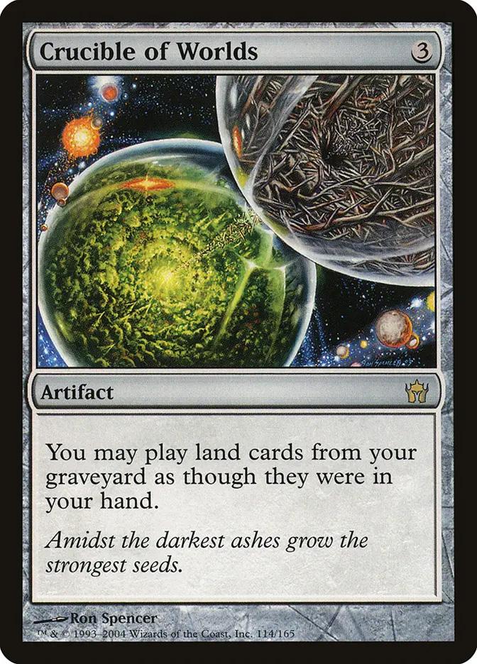 【送料無料】MTG Crucible of Worlds/世界のるつぼ Foil Crucible of Worlds | Fifth Dawn Foil | Modern | Card Kingdom