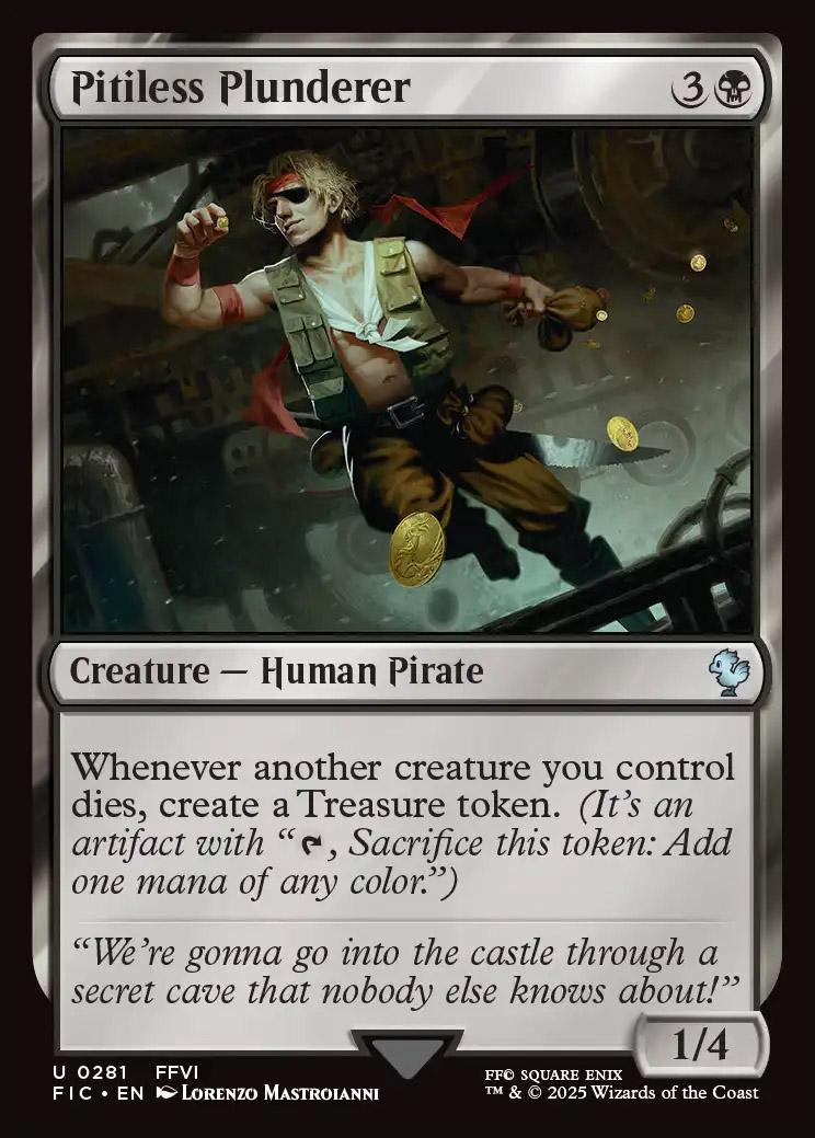 Carta Magic: The Gathering – Pitiless Plunderer (La Lista), Criatura Pirata
