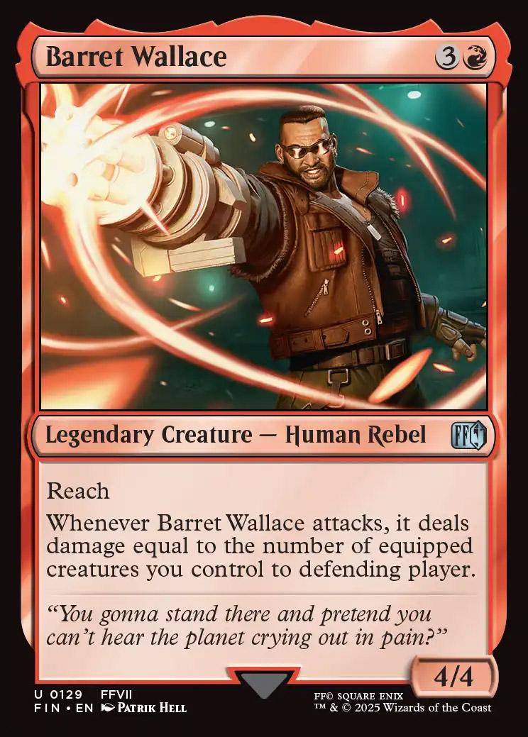 barnes and noble final fantasy mtg Magic: The Gathering adapted to the Magic Barret Wallace | Final Fantasy