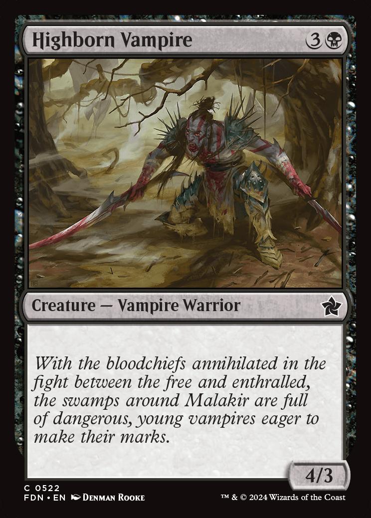 mtg foundations vampire cards Magic The Gathering - - Gourmand return target creature card from your graveyard to your hand Vampires (4) - Foundations Jumpstart