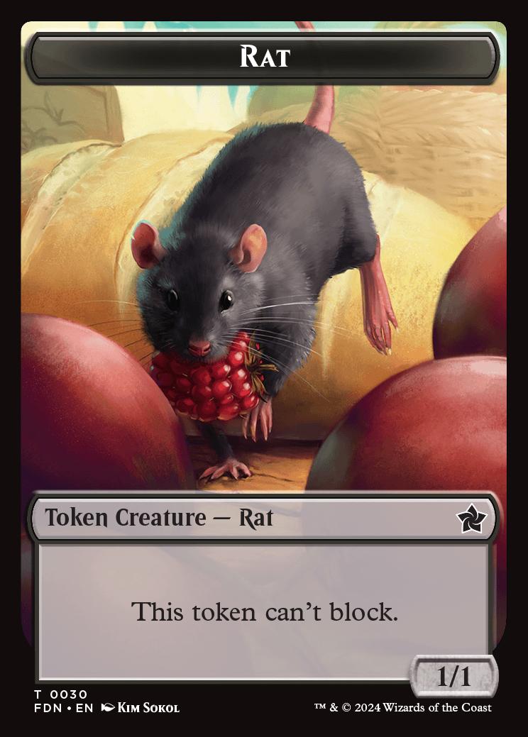 Radroach Token Rat Token | Foundations | Standard | Card Kingdom