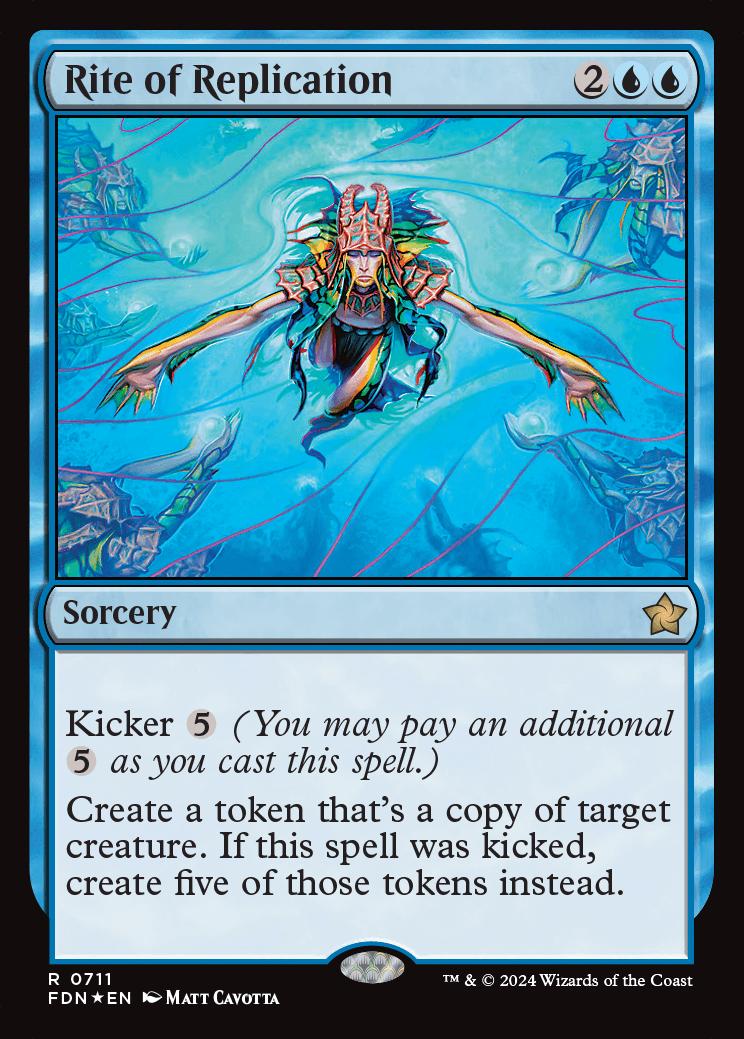 rite of replication mtg final fantasy [270] [FINAL FANTASY: Commander] [Non-Foil]  Face to Face Games put five of those tokens onto the battlefield instead. Rite of Replication