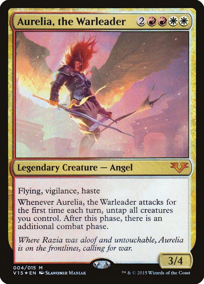 Aurelia,the Warleader ダブルレインボウ（シリアル入り） Aurelia, the Warleader | From the Vault: Angels | Card Kingdom
