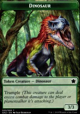 Dinosaur Token Dragon Token Game Night 2019 Card Kingdom