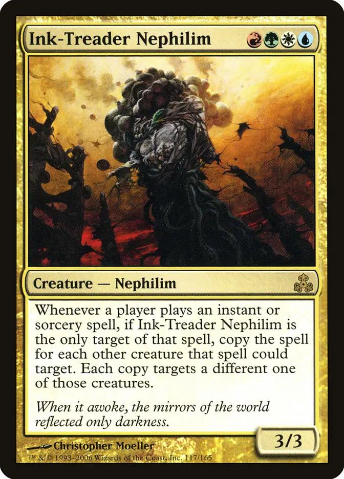 inked mtg cards Fantasy North - Ogon - The Indomitable - Japanese Yokai Series - Oni Demon - 100 Textured Matte TCG Card Sleeves Legendary Creature Ink-Eyes, Servant of Oni Art