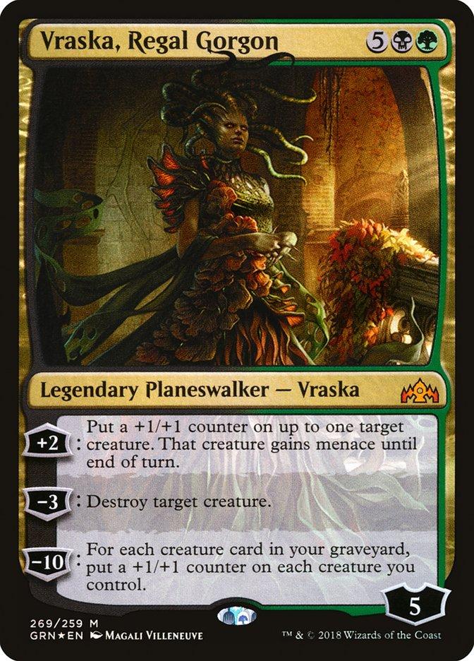 Vraska, Regal Gorgon [Guilds of Ravnica] Heavily Played Foil
