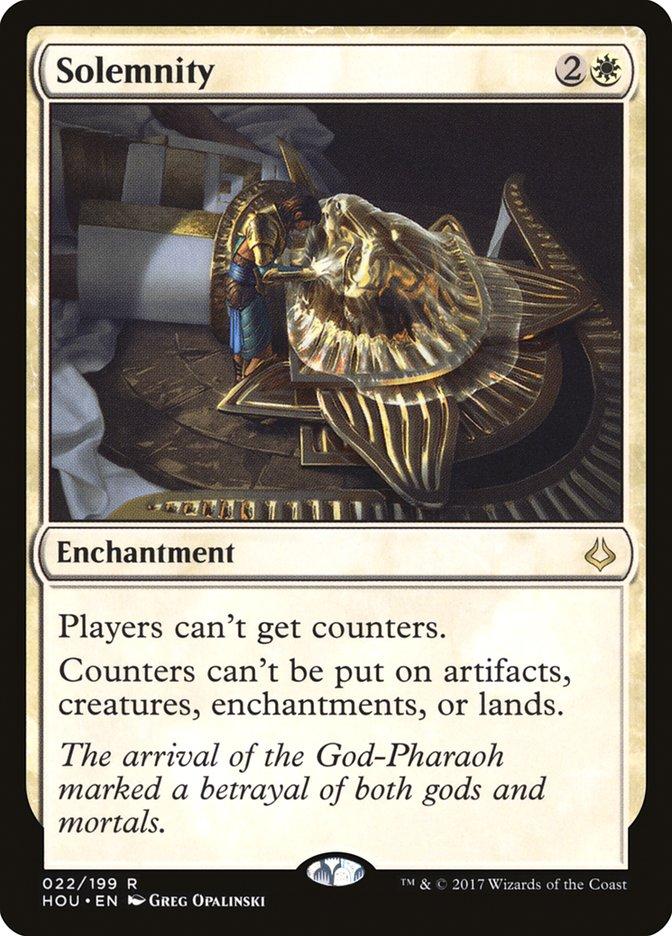 mtg cards like solemnity x1 Hour of Devastation 022/199 Regular Rare Magic Card Counters cant be put on artifacts Magic: the Gathering Combo using