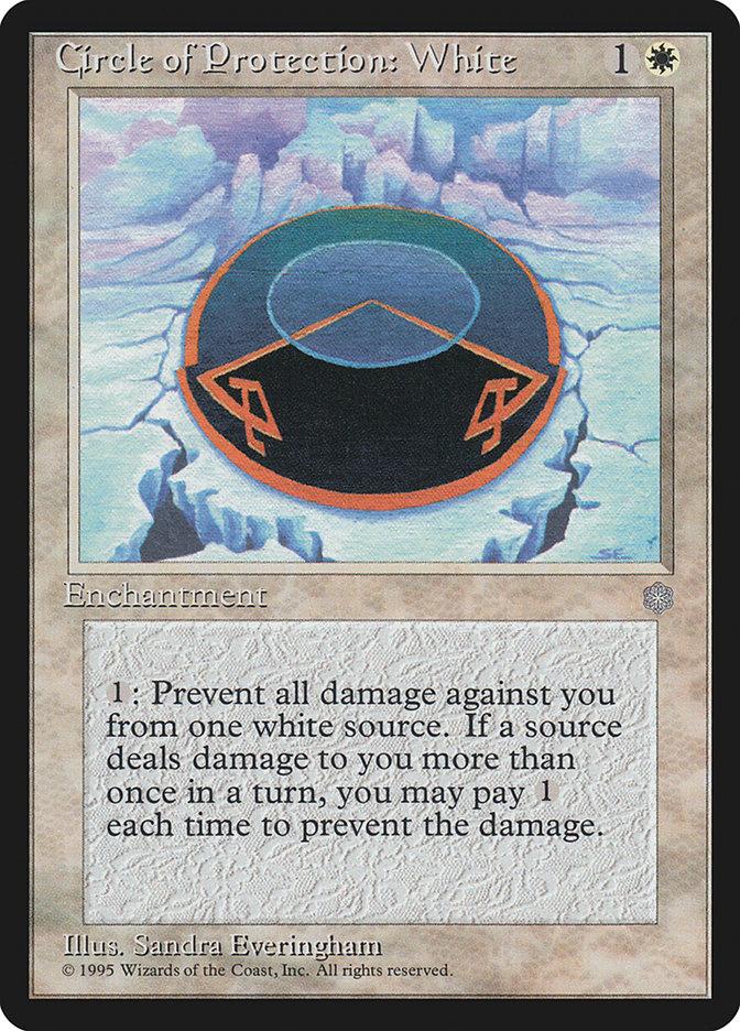 mtg white protection cards in 1993 Magic The Gathering MTG