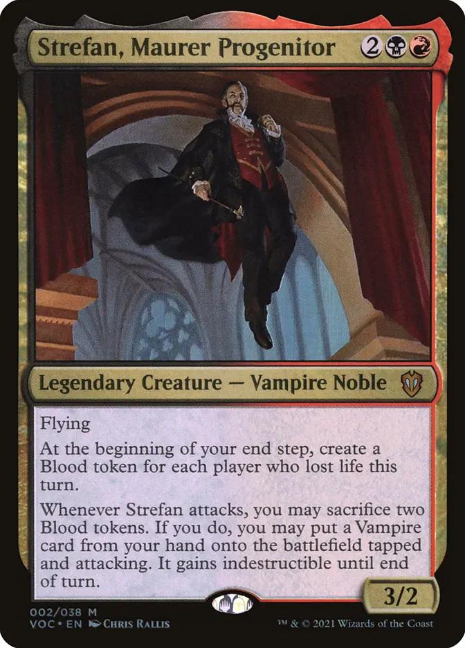 mtg strefan commander deck Amazon.com: Magic: The Gathering Innistrad: Crimson Vow – Vampiric Bloodline (Black-Red) : Toys & Games you may put a Vampire card from your hand onto the battlefield tapped and attacking These Cards Do WORK! -