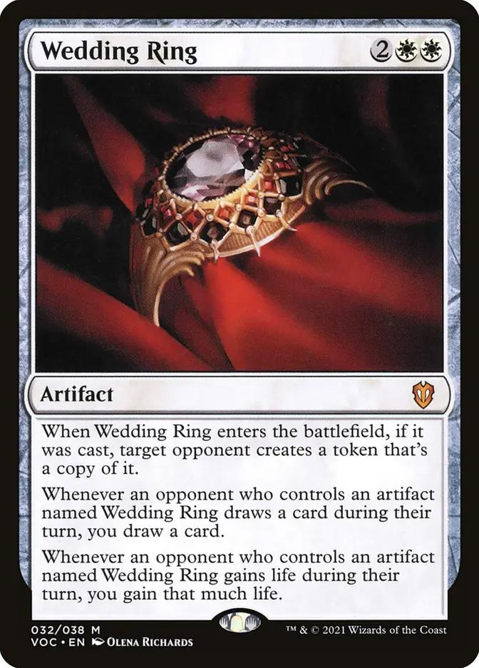 mtg wedding ring commander deck Realm Guard TCG/MTG 100+ Card Art Box with Storage (The Ring) Fits 120 Sleeved or 110 Double Sleeved Magnetic Card Holder For Commander (Fits Sleeved Card) Storage Tray For Dice The POLYCULE Deck Many Magic: