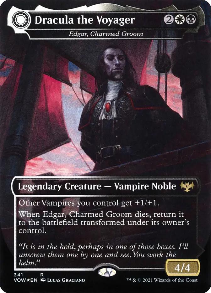 dracula series cards mtg transform Voldaren Bloodcaster Edgar, Charmed Groom | Innistrad: