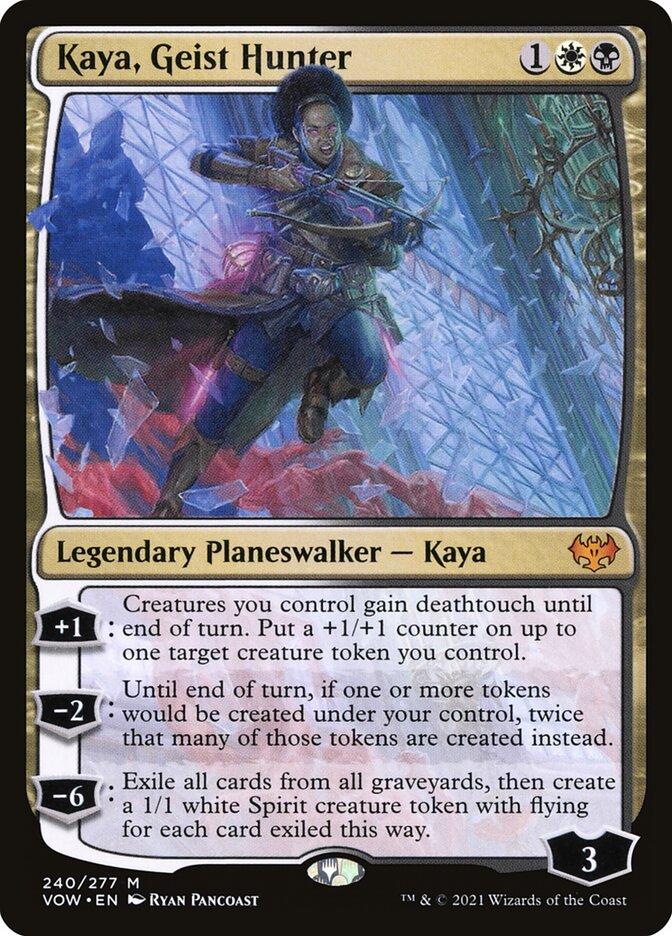 mtg kaya cards Kaya, Ghost Assassin (ZHS) Legendary Planeswalker Kaya the Inexorable Kaldheim
