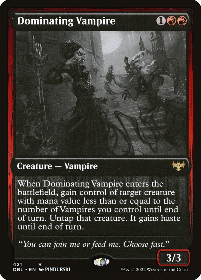 double feature mtg cards Dominating Vampire | Innistrad: | Standard transform it Unnatural Growth · Innistrad: Double