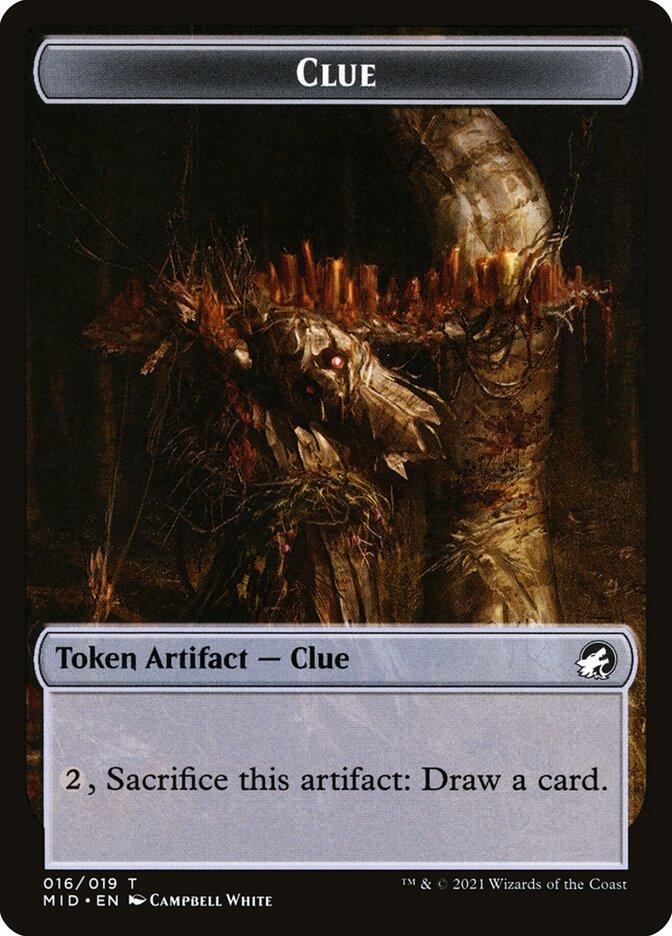 mtg clue token cards (Handmade) THE FILES Tokens | Random Island Back Sacrifice this artifact Top 30 Investigate Cards in