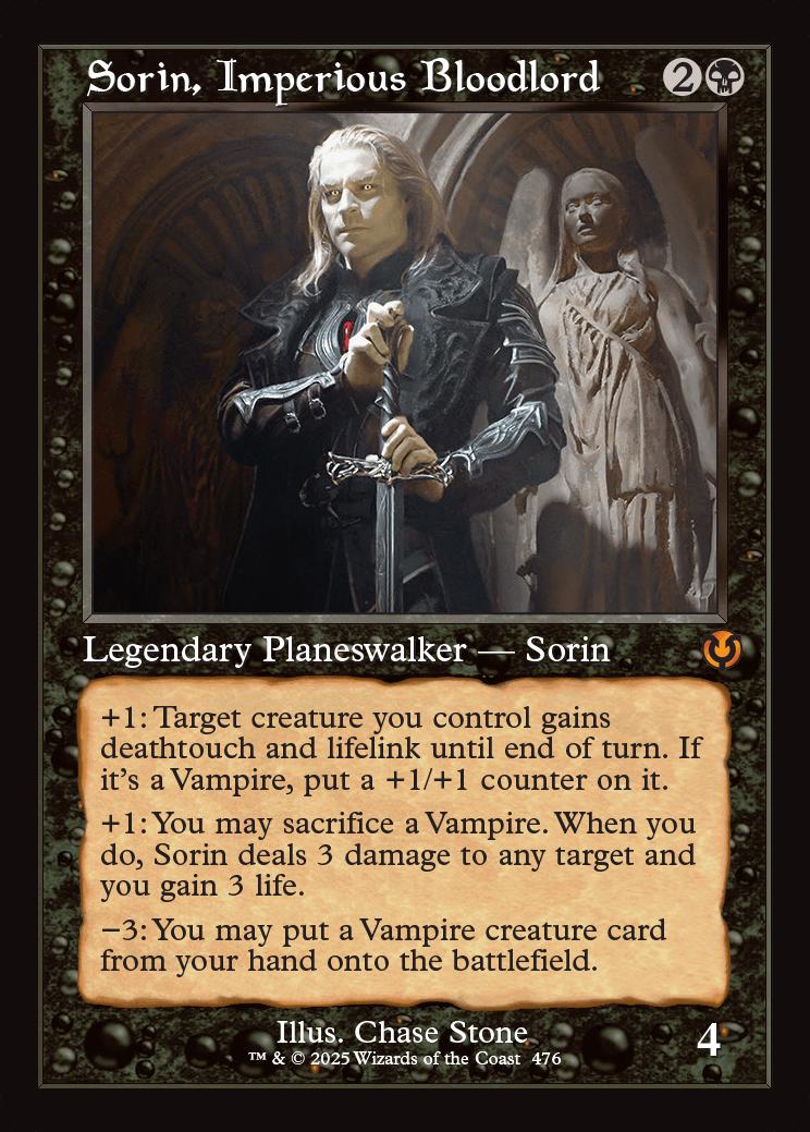 Sorin, Imperious Bloodlord | Innistrad Remastered Variants Foil | Card ...