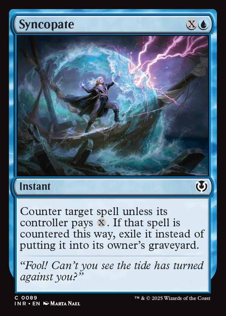 syncopate mtg final fantasy [FINAL FANTASY] exile it instead of putting it into its owners graveyard Syncopate | Final Fantasy |