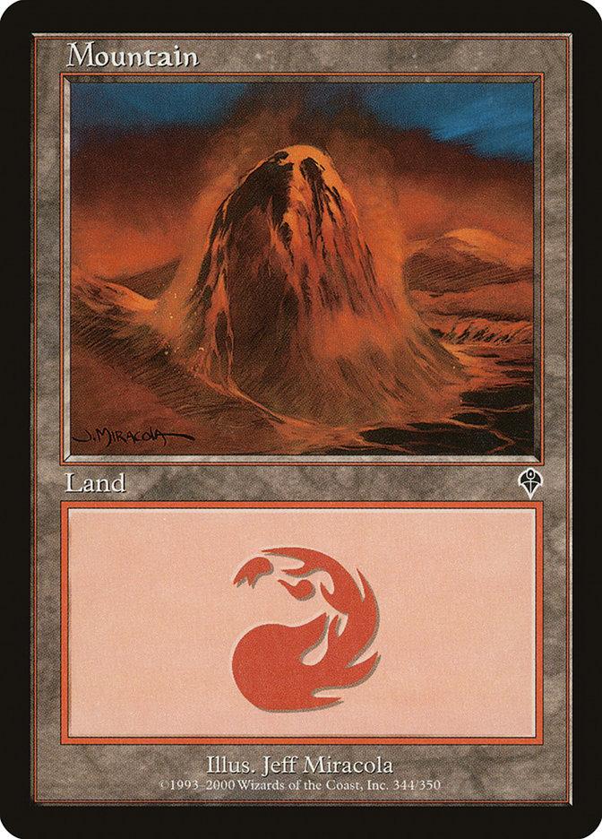ご確認用】インベイジョン foil 山(344) 英語 1枚　MP寄り MTG Mountain | Invasion Foil | Card Kingdom