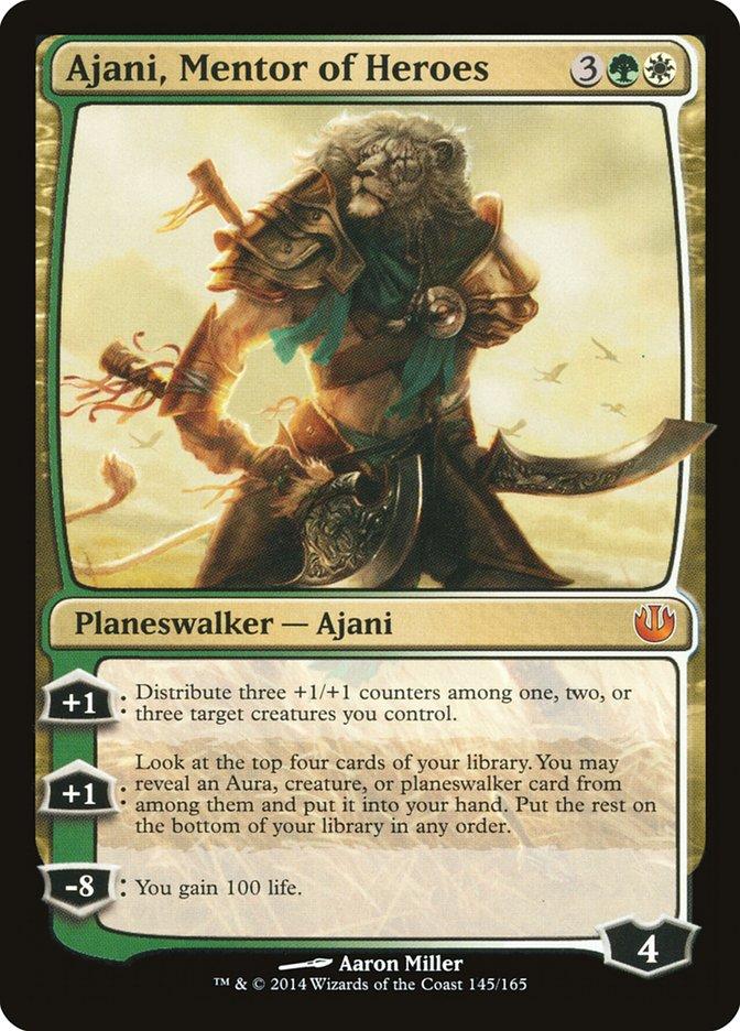 mtg all ajani cards Mtg Journey Into Nyx Mythic Rare Ajani, Mentor of Heroes