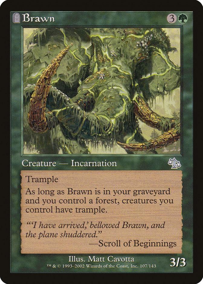 cards like brawn mtg (Ripple Foil) [Modern Horizons 3 Commander] Moderately Played Foil I have arrived Magic The Gathering - Brawn