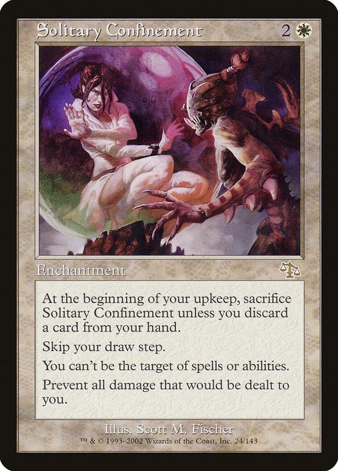 cards that prevent sacrifice mtg MtG Judgment Rare FOIL Solitary Confinement #24