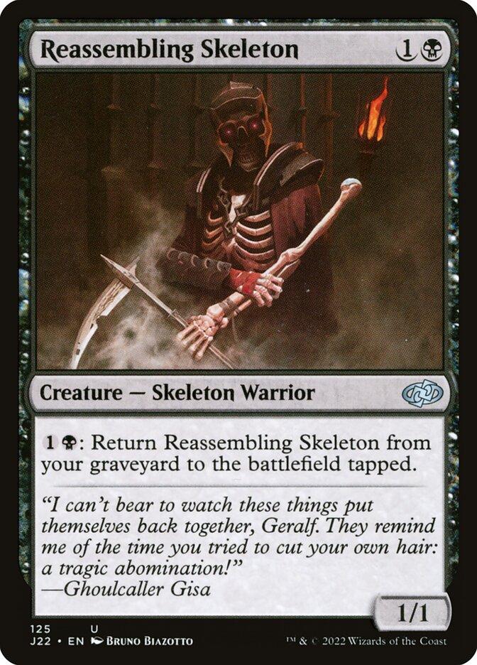 mtg cards like reassembling skeleton [183] [Commander Masters] [Foil]  Face to Face Games I cant bear to watch these things put themselves back together MTG Reassembling Skeleton FOIL Uncommon