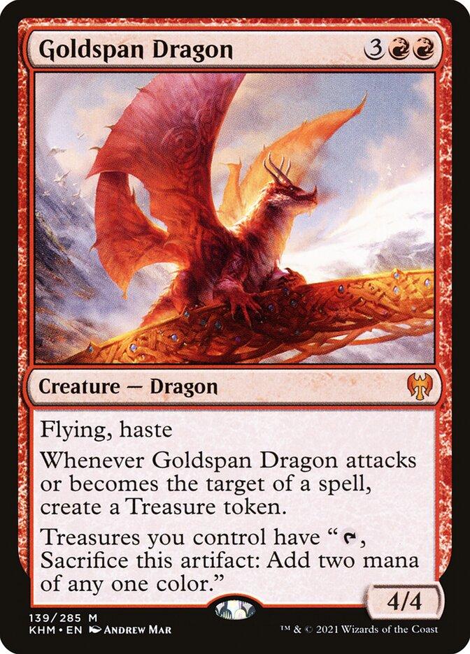 Goldspan Dragon | Kaldheim Foil | Pioneer | Card Kingdom