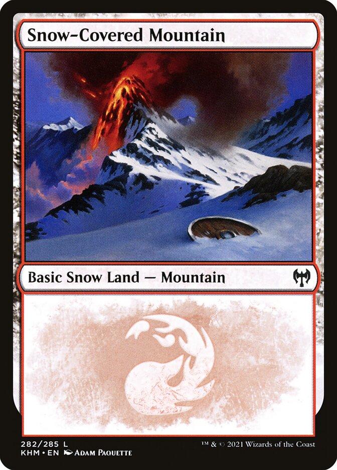 MTG 冠雪の山 ロシア語？ foil Snow-Covered Mountain | Kaldheim Foil | Pioneer | Card Kingdom