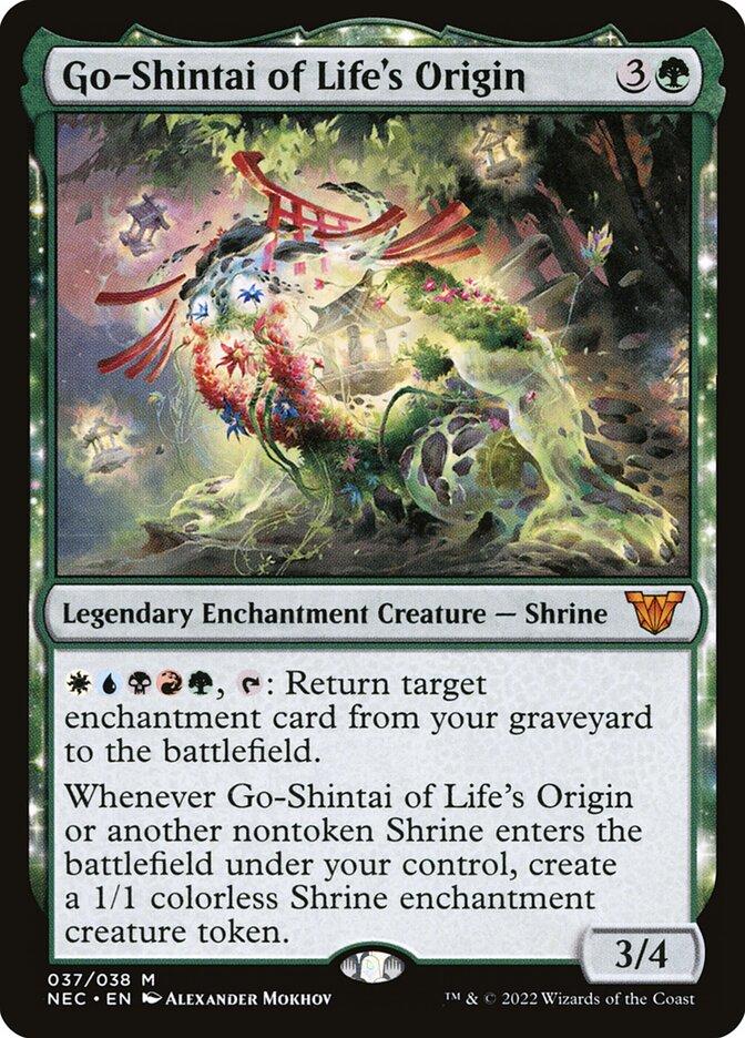 mtg commander shrine deck Go-Shintai of Life's Origin Enchantress Kamigawa Magic Building Shrine Commander Deck :