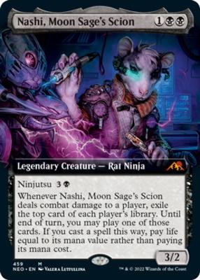 mtg cards with a moon in the art Kami of the Crescent Moon