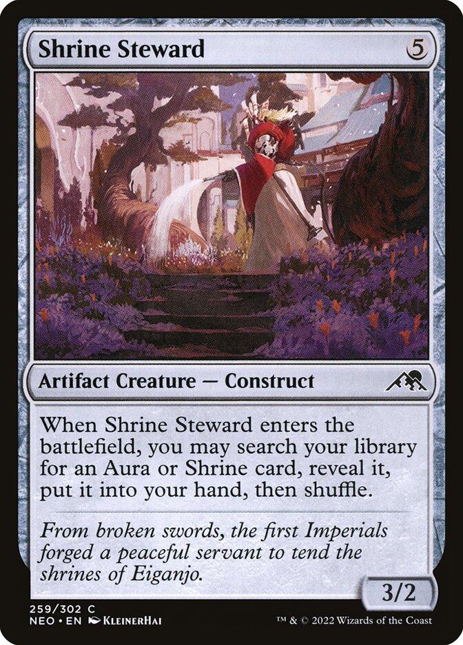 shrine cards mtg Shrine Steward | Kamigawa: Neon Dynasty | Standard