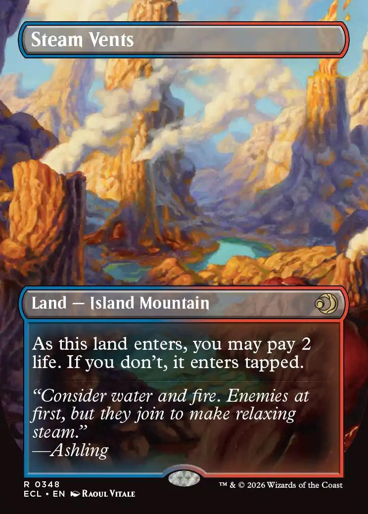 Steam Vents | Lorwyn Eclipsed Variants Foil | Standard | Card Kingdom