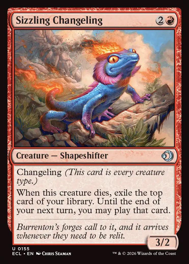 Sizzling Changeling | Lorwyn Eclipsed Foil | Standard | Card Kingdom