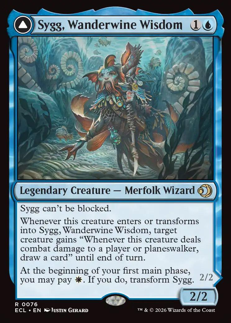 Album Magic: The Gathering Lorwyn Eclipsed – 18 Pochettes – Sygg, Wanderwine / Shield – Protection Cartes