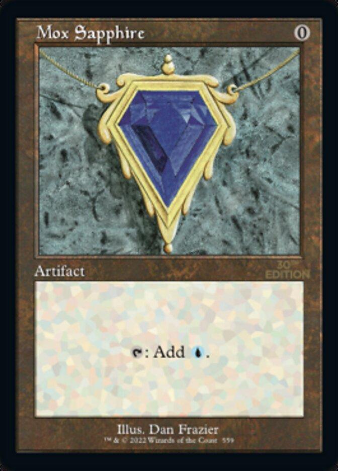 マジック：ザ・ギャザリング MOXSapphire 30h anniversary EditionPSA10 mox-sapphire-retro-frame-not-