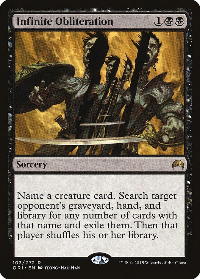 mtg cards with the same name o:"all as that card and exile them" or o:"any number of cards with that name and exile them."  Scryfall Magic: The Gathering Search Can I have multiple Magic