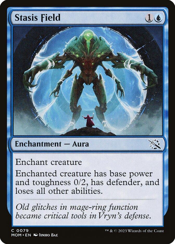 mtg stasis card Magic the Gathering - Conspiracy - Stasis Cell