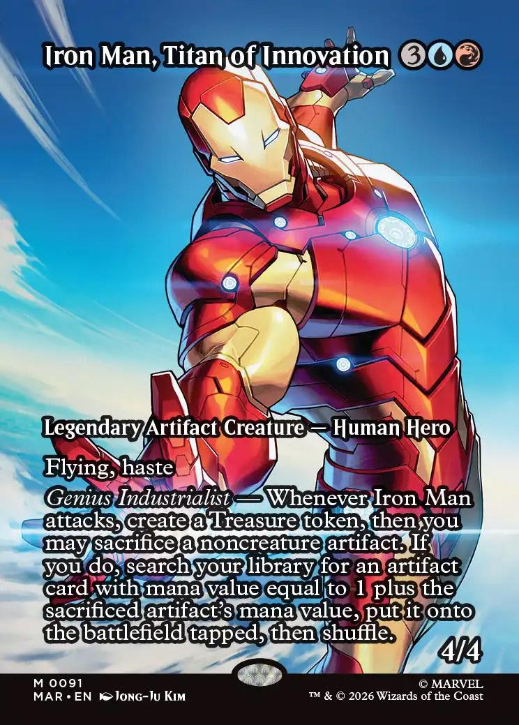 iron man mtg card LEAK] Iron Man, Titan of Innovation : r/mtgcube