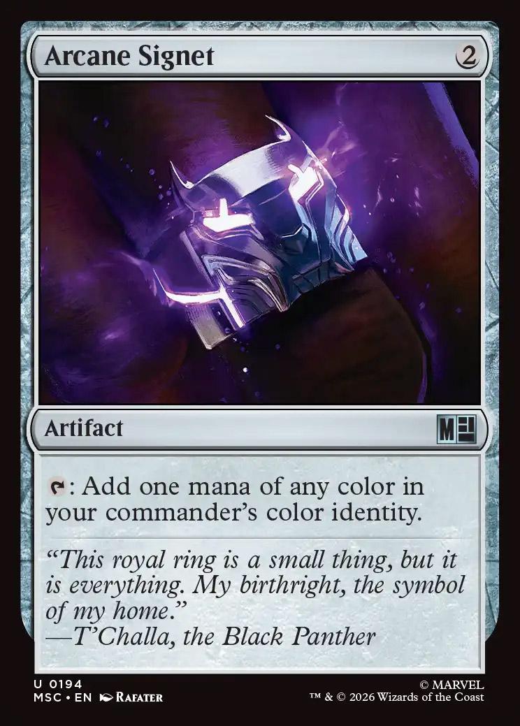 Marvel Super Heroes Eternal-Legal Foil: Arcane Signet (0194